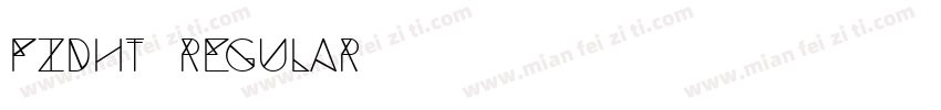 FZDHT Regular字体转换